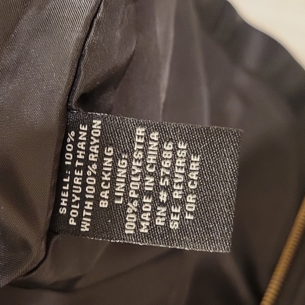 NWT New Look Black Leather Jacket - Picture 7 of 8